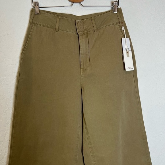 Good American Wide Leg Pants in Tan - Picture 4 of 12